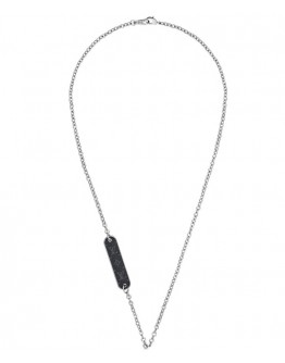 Louis Vuitton Pin Lock Necklace Chain Black