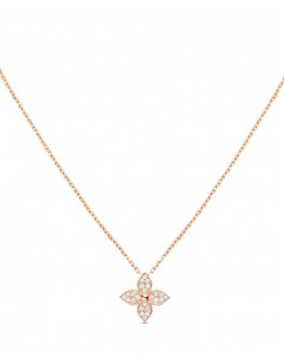 Louis Vuitton Star Blossom Pendant Pink Gold And Diamonds Red