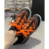Dior Ochre D-Connect Fireworks Neoprene Sneaker Orange
