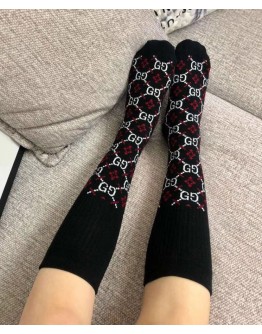 Gucci GG pattern cotton blended socks