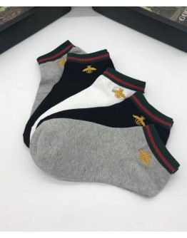 Gucci Short Socks With Bee embroidery
