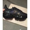 Jimmy Choo Diamond/F embellished leather sneakers