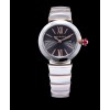 Bvlgari stainless steel and diamond watch for lady Black