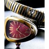 Bvlgari Serpenti 18ct pink-gold and stainless steel watch Henna
