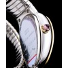 Bvlgari Serpenti 18ct pink-gold and stainless steel watch White