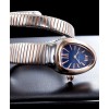 Bvlgari 18ct pink-gold and stainless steel watch Blue
