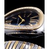 Bvlgari 18-carat gold and steel watch Black