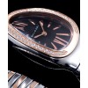 Bvlgari 18-carat pink-gold and steel watch Black