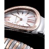 Bvlgari 18-carat pink-gold and steel watch White