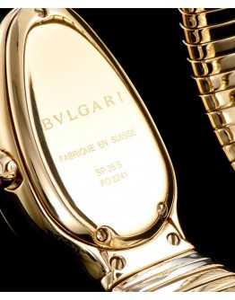 Bvlgari 18ct gold and diamond watch Black