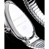 Bvlgari sliver tone stainless steel and diamond watch Blue
