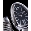 Bvlgari sliver tone stainless steel automatic watch Black