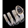 Bvlgari 18ct pink-gold stainless steel and diamond watch Black