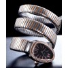 Bvlgari 35mm two tone stainless steel diamond watch Black