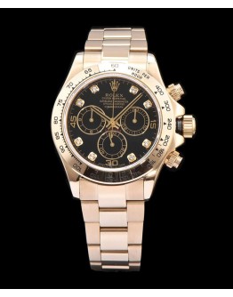 Rolex Gold Men s Daytone Watch Black