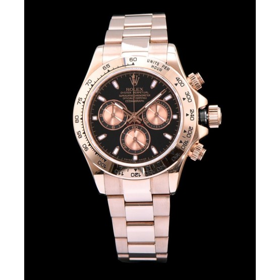 Rolex Stainless Steel Daytone Watch Black