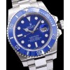 Rolex Stainless Steel Submariner Watch Blue