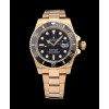 Rolex Gold Submariner Watch Black