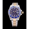 Rolex Gold Submariner Watch Blue