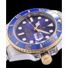 Rolex Gold Submariner Watch Blue