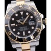 Rolex Gold Submariner Watch Black