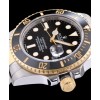 Rolex Gold Submariner Watch Black