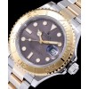 Rolex Gold Men s Yacht Master Watch Light Coffee