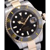 Rolex Submariner Two Tone Automatic Watch Black
