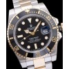 Rolex Submariner Two Tone Oyster Perpetual Watch Black