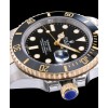 Rolex Submariner Two Tone Oyster Perpetual Watch Black