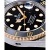 Rolex Submariner Two Tone Oyster Perpetual Watch Black