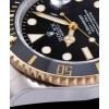 Rolex Submariner Two Tone Oyster Perpetual Watch Black