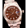 Rolex Stainless Steel Automatic Watch Light Coffee