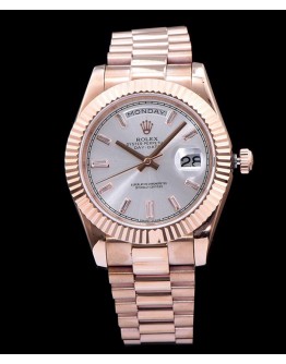 Rolex Stainless Steel Automatic Watch White