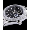 Rolex Stainless Steel President Watch With Diamond Black