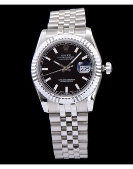 Rolex Men s Stainless Steel Datejust Watches Black