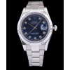 Rolex Men s Stainless Steel Mid size Datejust Watches Blue